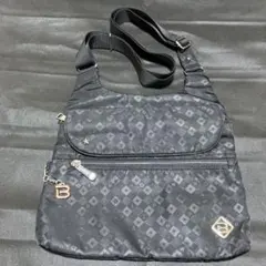 beside-u ブラック ショルダーバッグ