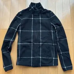 ユニクロ　レディースフリースジャケット チェック柄 Sサイズ