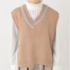 kutirクチィールリメイク風ニットベスト