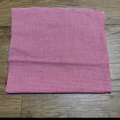 生地 チェック柄 ギンガムチェック　赤　コットン　綿