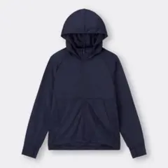 GU　ジーユー　アクティブ　UVカット　フルジップパーカー　長袖　ネイビー　XL