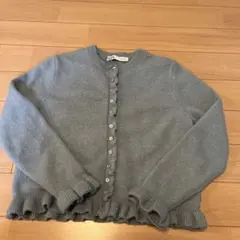 ZARA フリルカーディガン