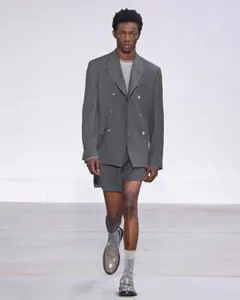 【美品】ポールスミス24SS グレー　ピンストライプ　スーツ　セットアップ