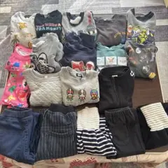 多色キャラクター柄トレーナーセット 100cm~