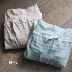ストライプデザイン マタニティウェア 服帯付き腹巻　M〜L