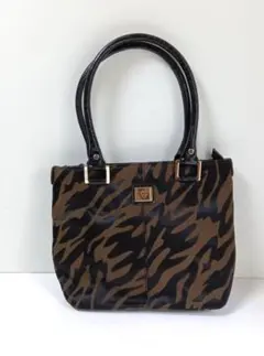 アンクライン　キャンバス　レザーバッグ　ANNE KLEIN　ハンドバッグのサムネイル