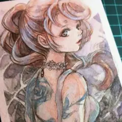 手描きイラスト 原画 水彩画 アナログイラスト - メルカリ