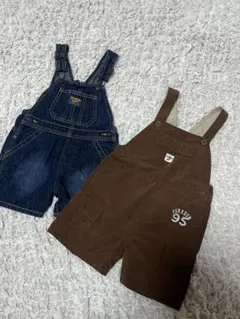 OSHKOSH 90cm オーバーオール 2点セット