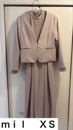 mil ミル ウエストタック ワンピース ジャケット　小柄 低身長 フォーマル