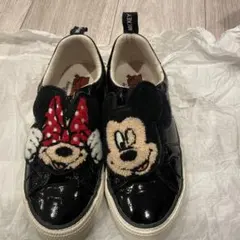 ZARA ミッキー ミニー マジックテープシューズ