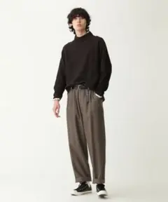 MHL 2タック トラウザーズ WOOL COTTON DRILL