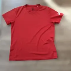 asics アシックス Tシャツ レッド メンズLサイズ