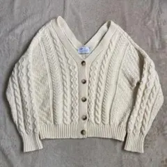 kerry woollen Mills ケーブルニット カーディガン