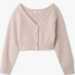 snidel フォックスファーショートカーディガン　ピンク