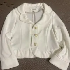 anyFAM ホワイトカーディガン 120