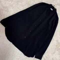 agnes b. ブラウス ブラック F フォーマル オフィス シンプル 上品