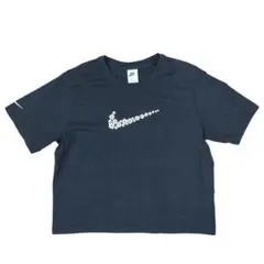 NIKEナイキ花柄スウォッシュボクシーTシャツブラックLサイズ