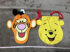 東京ディズニーリゾート プーさん ティガー フェイス巾着 2枚セット