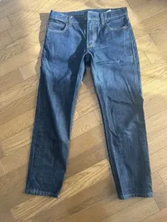 UNIQLO ストレートデニム 31 ダークブルー