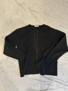 Te chichi ブラックニットカーディガン