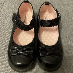 黒いエナメルフォーマルシューズ20.0