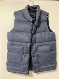 Gap グレー ダウンベスト XS 日本S〜Mサイズ相当