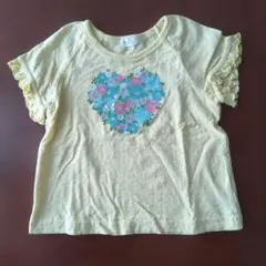 Combi mini☆イエローハート花柄Tシャツ☆100のサムネイル