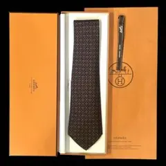 ✨未使用✨HERMES エルメス ネクタイ H柄 四つ葉 クローバー