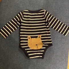 baby GAP ストライプロンパース 6-12ヶ月
