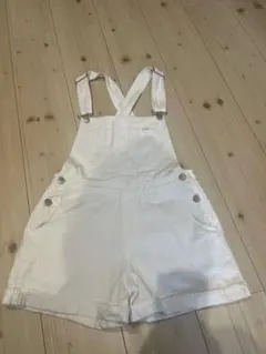 再値下げ⭐︎ラブトキシック　L160cm デニム　サロペット ショートパンツ 白