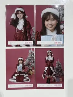 櫻坂46 2025年 サンタ 生写真 4種コンプ　遠藤理子