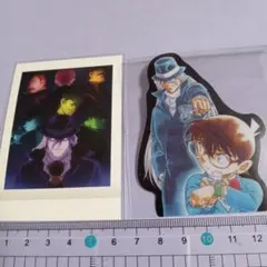 名探偵コナン カードとクリアしおり(コナンとジン)