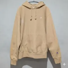 Champion 00s リバースウィーブ パーカー ベージュ L