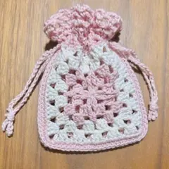 フリルミニ巾着　小物入れ　パステルカラー