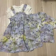 アプレレクール お揃い ワンピース シャツ 海 魚 夏