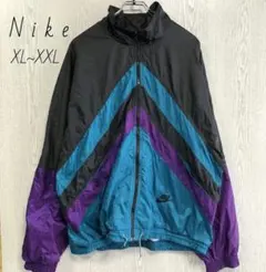 Nike　ナイキ　ナイロンジャケット　スウッシュ刺繍　マルチカラー　XL