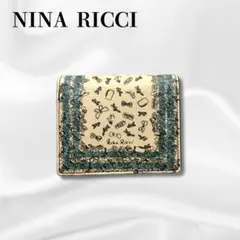 未使用 NINA RICCI ニナリッチ 二つ折り財布 イラスト バイカラーのサムネイル