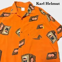 Karl Helmut キューピー柄 オープンカラーシャツ オーバーサイズ M