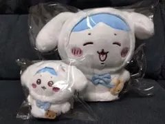 ちいかわ サンリオ マスコットホルダー&ぬいぐるみ ハチワレ シナモン