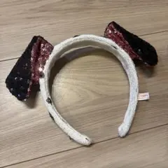 値下中 ディズニー 101匹わんちゃん ダルメシアン スパンコール カチューシャ