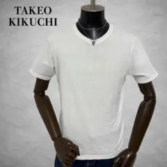 TAKEO KIKUCHI 半袖Tシャツ　ホワイト系トップス　日本製のサムネイル