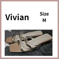 Vivian ヴィヴィアン クリアチューブ スクエアトゥ サンダル Mサイズのサムネイル