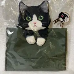 【新品未使用品】フェリシモ⭐︎ぶらさがる猫のティッシュカバーの会　ハチワレ