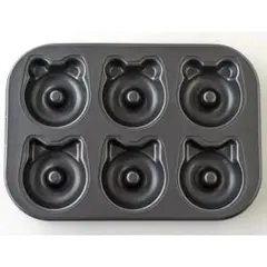 ねこくまドーナツ型　6個取　cotta コッタ　新品　バレンタイン