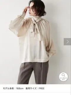 美品.定価.2.3万☆ウィムガゼット 洗える サテンボウタイブラウス とろみ 黒 サテンボウタイブラウス | Whim Gazette(ウィム ガゼット