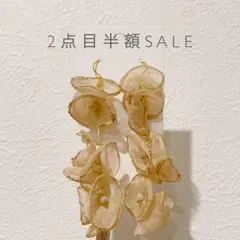 #1483 再販♥3連フラワーピアス 2点目半額SALE