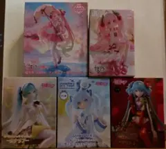 初音ミク　フィギュア、ぬーどるストッパーフィギュアセット　５種