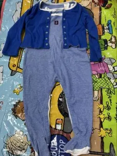 PETIT BATEAU ロンパース カーディガン 81cm