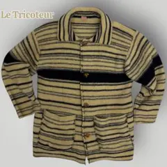 【希少デザイン】ル・トリコチュール ボーダー ニット カーディガン ジャケット