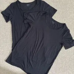 ユニクロ　ヒートテック　黒　２枚　160 半袖